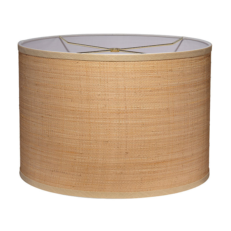 Natural Raffia Lamp Shade - Natural, Large
