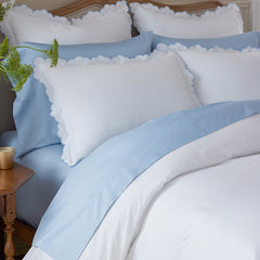 Classic Smooth Sateen Solid Sham - Light Blue, Euro