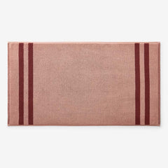 Mirage Aegean Cotton Reversible Stripe Bath Mat - Caramel, 20 in. x 36 in.