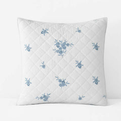 Brinda Floral Quilted Sham - White, Euro