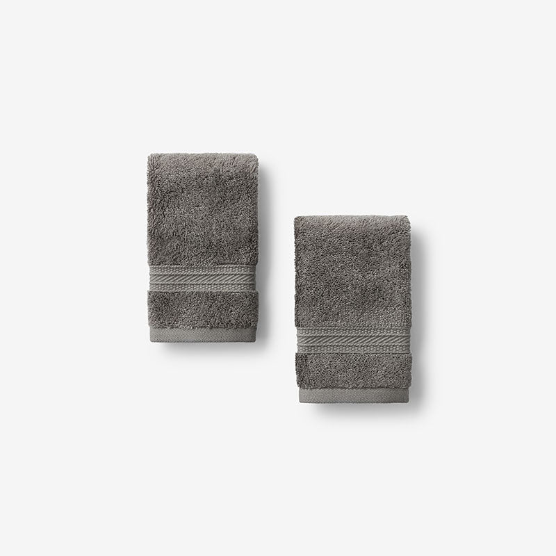 Cotton & TENCEL™ Lyocell Washcloths, Set of 2 - Taupe