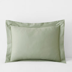 Classic Smooth Sateen Solid Sham - Light Sage, King