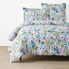 Garden Party Classic Cool Cotton Percale Comforter - Lilac, King/Cal. King