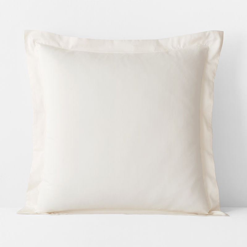 Classic Smooth Rayon Made From Bamboo Sateen Sham - Ivory, Euro