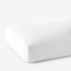 Classic Smooth Wrinkle-Free Sateen Fitted Bed Sheet - White, Twin