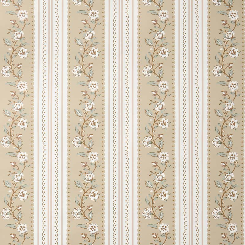 Floral Sprigs Traditional Wallpaper - Multi, Roll