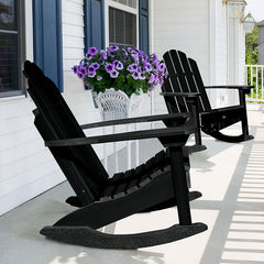 Adirondack Rocking Chair - Black