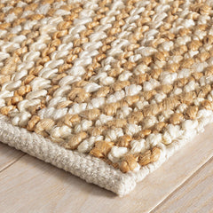 Meghan Handwoven Jute Rug - Ivory/Beige, 2' 6" x 8' Runner