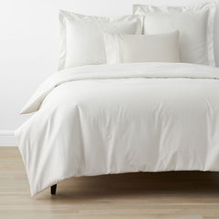Classic Smooth Wrinkle-Free Sateen Bed Duvet Cover - Creme, Full/Queen