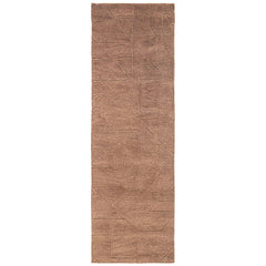 Relief Hand Tufted Wool Rug -  Rust, 8' Runner