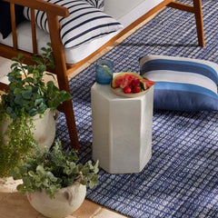 Coco Blue Handwoven Indoor/Outdoor Rug - Blue, 6' x 9'