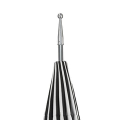 Round Two-Tone Pagoda Outdoor Patio Umbrella, Fiberglass with Push Lift - Black, 8.5'