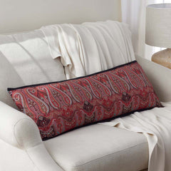 Aadrika Decorative Lumbar Pillow Cover - Red, 14 in. x 40 in.