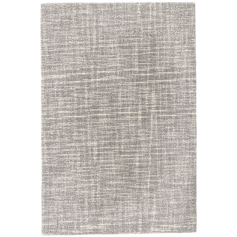 Crosshatch Hand Hooked Wool Rug -  Gray, 8' Runner