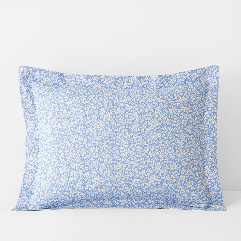 Serene Floral Classic Cool Percale Sham - Ditsy, King