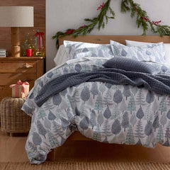 Holiday Print Classic Ultra-Cozy Cotton Velvet Flannel Sham - Whimsical Wilds, Euro