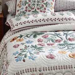 Lottie Quilt - Ivory, Full/Queen