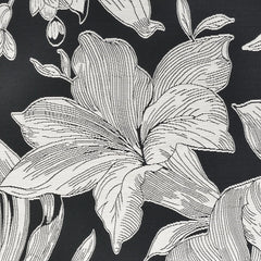 Flora Flat Woven Outdoor Rug - Black, 8' 1" x 11' 2"