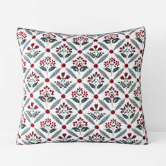 Elderberry Reversible Quilted Sham - White, Euro