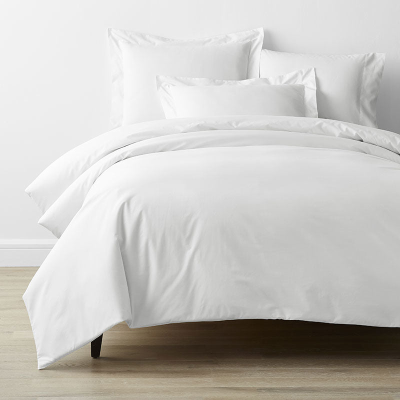 Classic Cool Cotton Percale Bed Duvet Cover - White, Twin XL