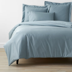 Classic Smooth Wrinkle-Free Sateen Bed Duvet Cover - Blue Shale, Twin/Twin XL
