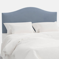 Saddle Velvet Headboard - Ocean, Cal King
