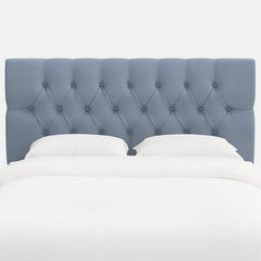 Park Tufted Velvet Headboard - Ocean, Queen
