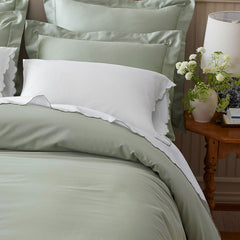 Classic Smooth Sateen Solid Comforter - Light Sage, Twin/Twin XL
