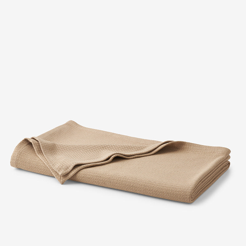 Cotton Weave Blanket - Sand, King/Cal. King