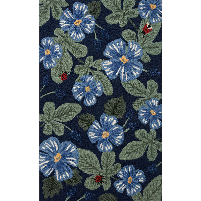Minnie Wool Rug - Navy, 2' x 3'
