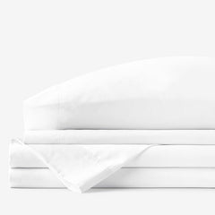 Classic Smooth Wrinkle-Free Sateen Bed Sheet Set - White, Twin XL