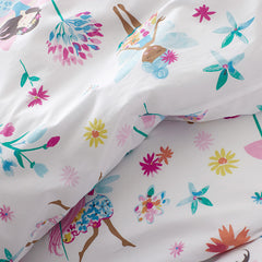 Floral Fairies Classic Cool Organic Cotton Percale Sheet Set - Multi, Queen
