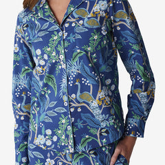Poplin Women's Pajama Set - Peacock, XL