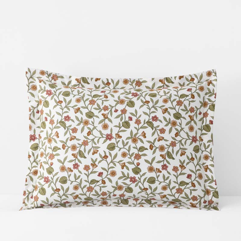 Garden Florals Premium Smooth Wrinkle-Free Sateen Sham - Cream Multi, Standard