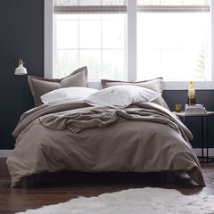 Luxe Ultra-Cozy Cotton Velvet Flannel Sham Cloud Blue, King