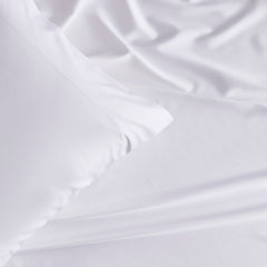 Classic Smooth Rayon Made From Bamboo Sateen Bed Sheet Set - White, Full