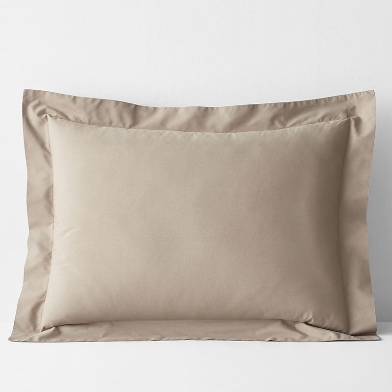 Classic Cool Cotton Percale Sham - Cocoa, Standard