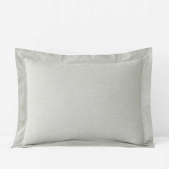Classic Stripes and Plaids Cool Yarn-Dyed Cotton Percale Sham - Stripe Green, King