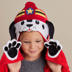 Hooded Towel - Firehouse Dog