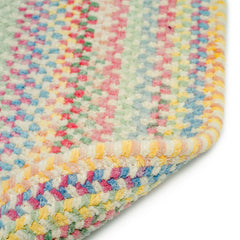 Garden Stripe Reversible Braided Cotton Rug - Multi, 5' x 5' Round