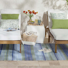 Indoor/Outdoor Pouf - White, Small