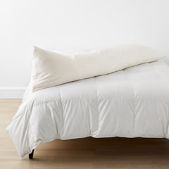 Classic Smooth Wrinkle-Free Sateen Body Pillow Cover - Creme
