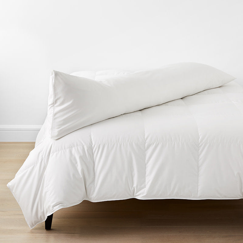 Classic Smooth Wrinkle-Free Sateen Body Pillow Cover - White