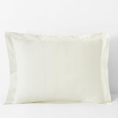 Classic Cool Cotton Percale Sham - Cream, King