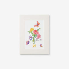 Butterflies & Flowers Wall Art - Pink