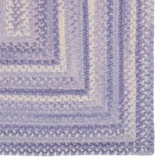 Bambini Braided Chenille Rug - Periwinkle, 4' x 6' Oval