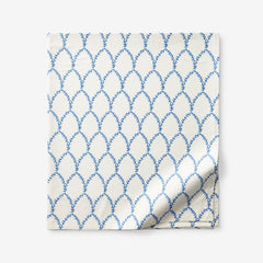 Laurel Classic Smooth Sateen Flat Bed Sheet - Blue, Full