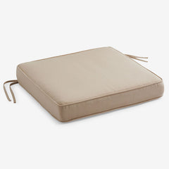 Replacement Boxed Edge Chair Cushion - Antique Beige, 20 in. x 20 in.