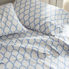 Laurel Classic Smooth Sateen Pillowcase Set - Blue, King