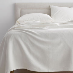 Organic Cotton Blanket - White, King/Cal. King